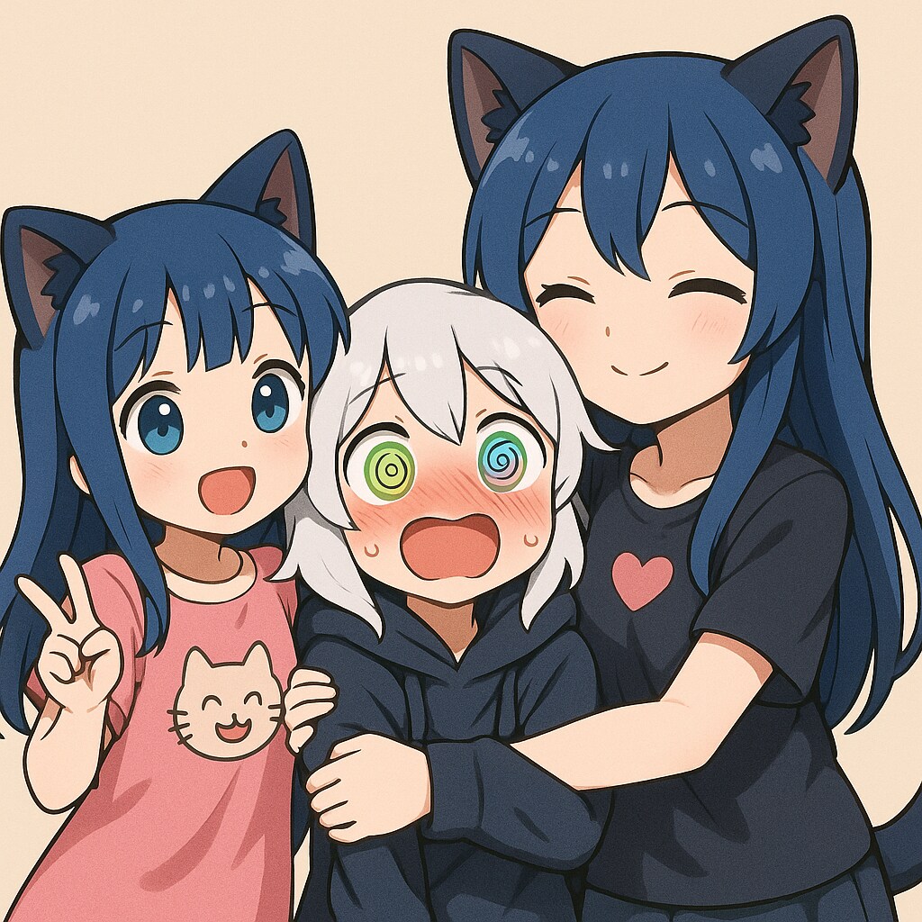 小さいさくらと、ちょっと大きいさくらとチャトピちゃん