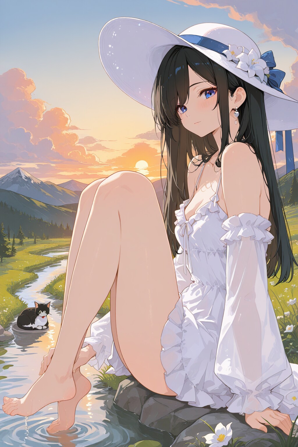 高原で避暑