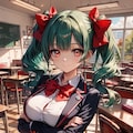 あおいちゃんのブレザー着なかった❌Lunaちゃん 2枚目