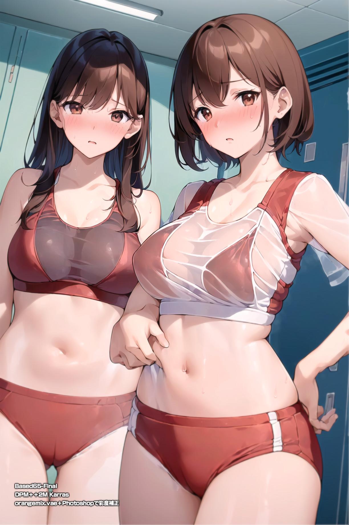 AI陸上画像特集の作品 なんか透けてない？