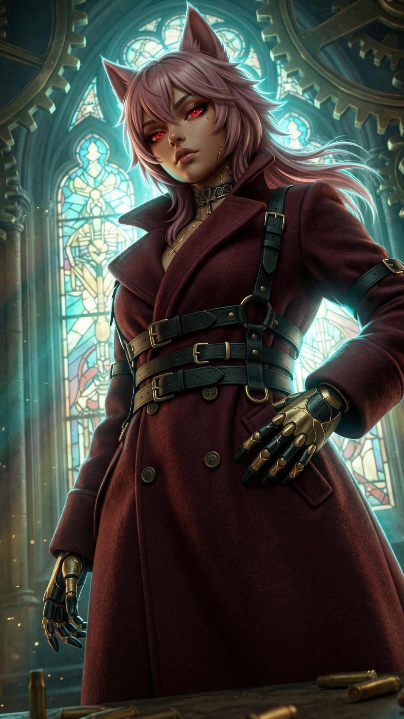 歯車とステンドグラスの絶対防壁 | の人気AIイラスト・グラビア