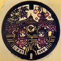 七夕まつりのご当地マンホールアート(織姫、浴衣美少女) 12枚目