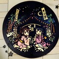 七夕まつりのご当地マンホールアート(織姫、浴衣美少女) 7枚目