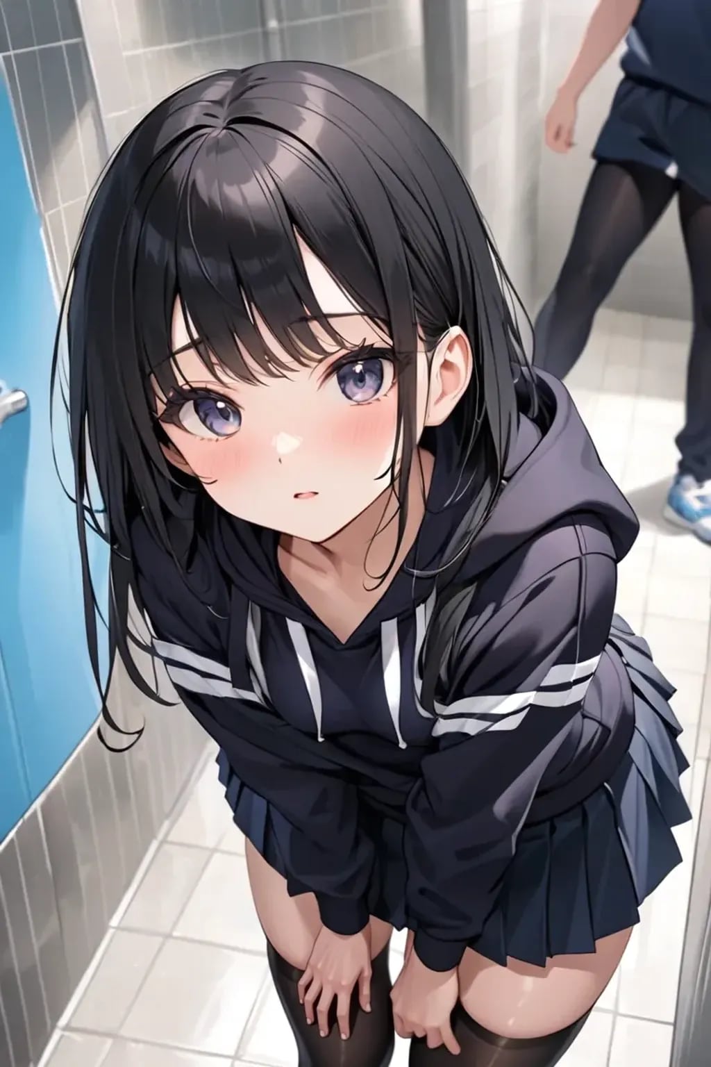 パーカー女子