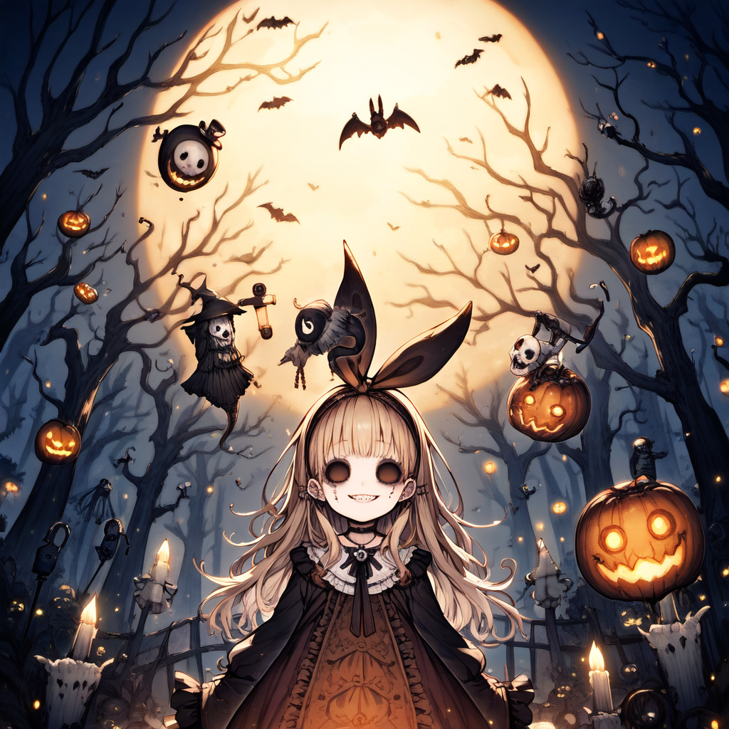 ホラーチックにハロウィン | の人気AIイラスト・グラビア