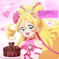 キュアアイドル、ファンからバースデーケーキを頂いて喜ぶ 2枚目