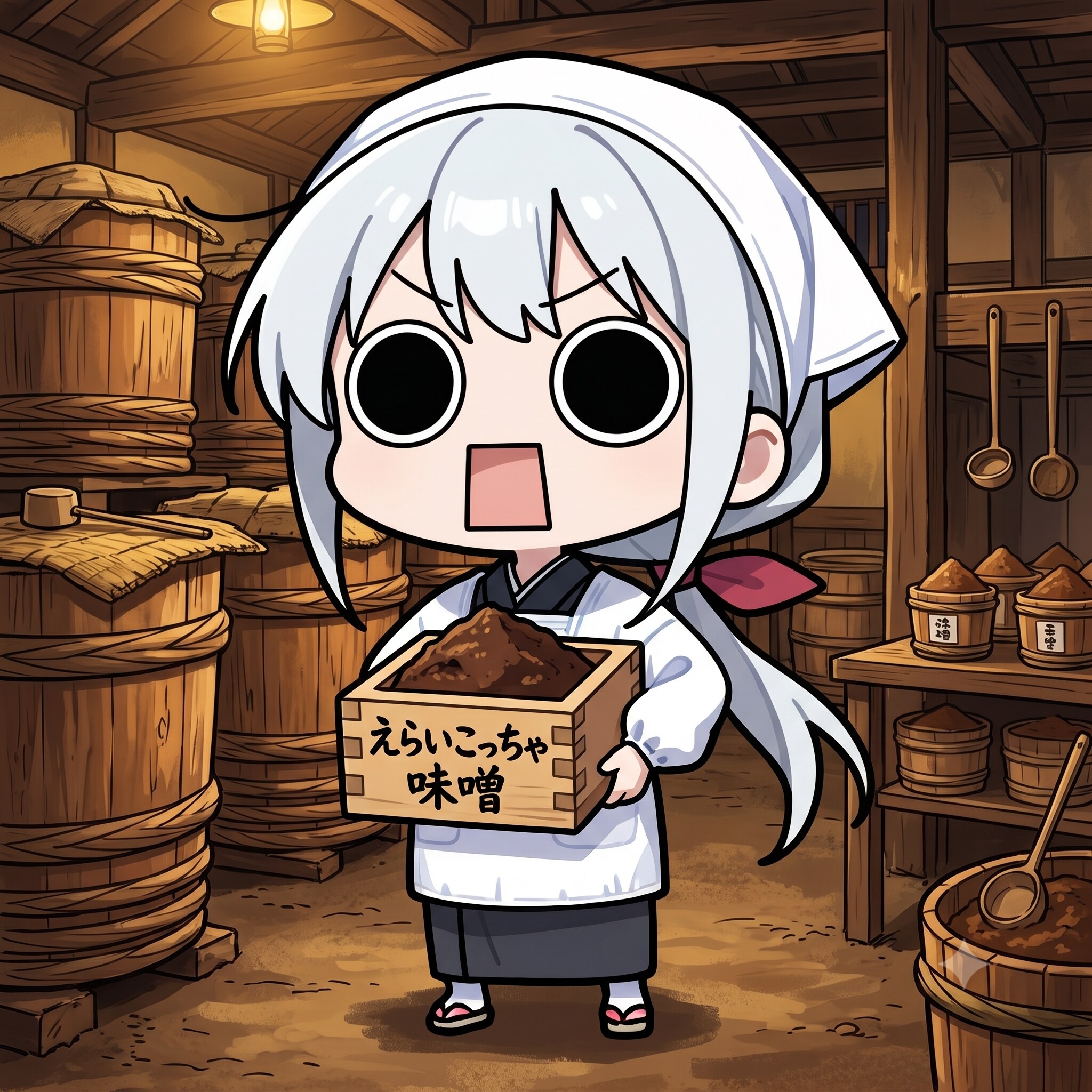 味噌づくりえらいこっちゃ嬢