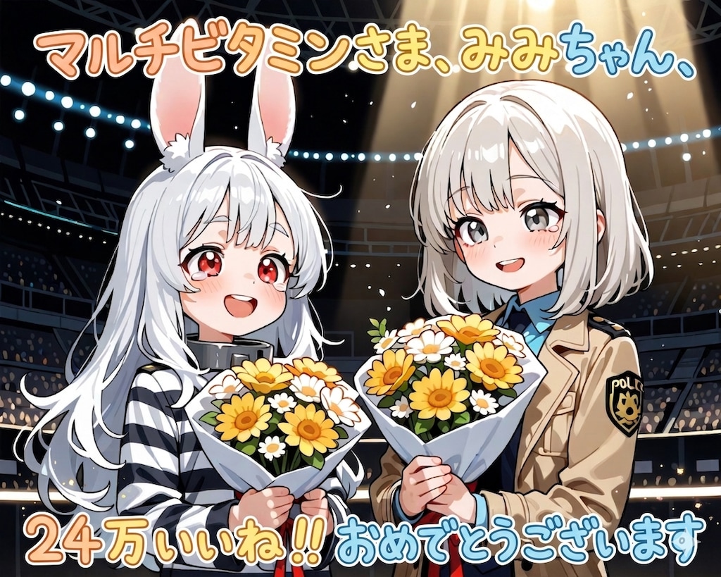 マルチビタミンさま２４万いいね、おめでとうございます！！