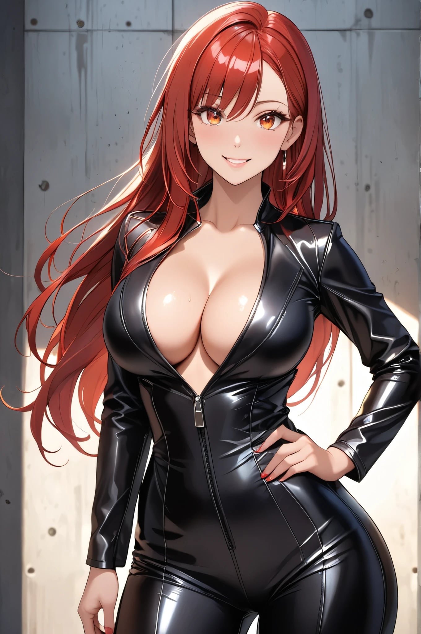 裸にライダースーツ