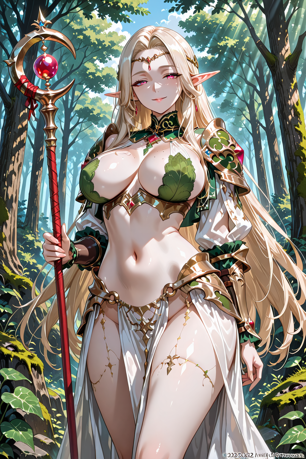 森の中のエルフ