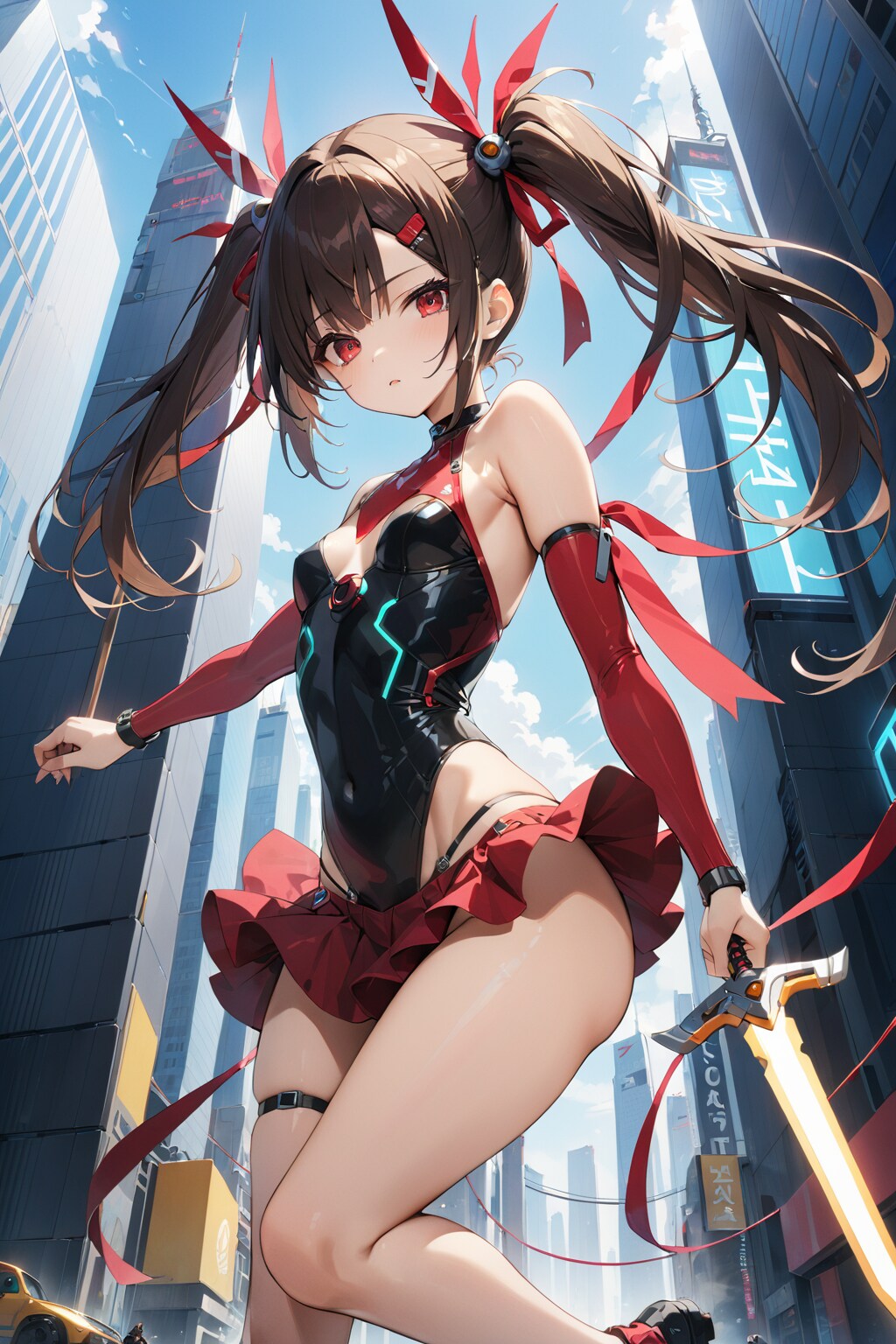 黒髪サイバーパンク(ミッションに向かうわよ)_20250124