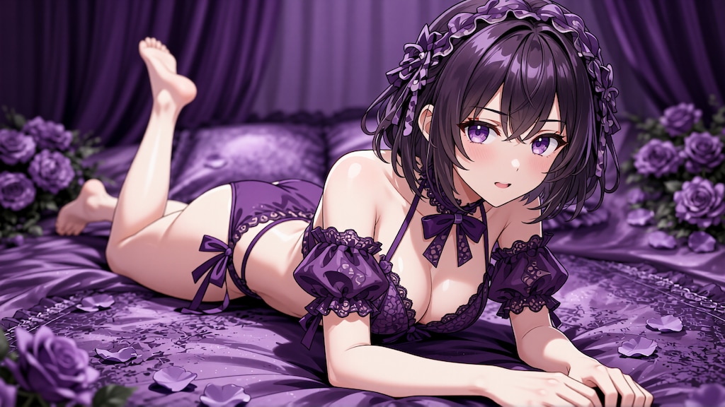 黒髪少女と水着　その2-5