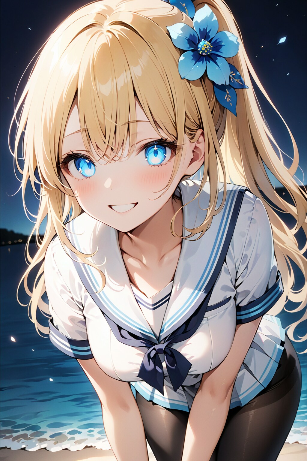 小鳥花陽葵(白セーラー服) | の人気AIイラスト・グラビア