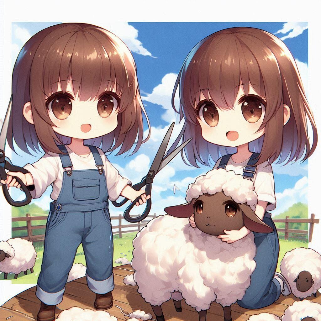 さあっ！毛を刈るよ！