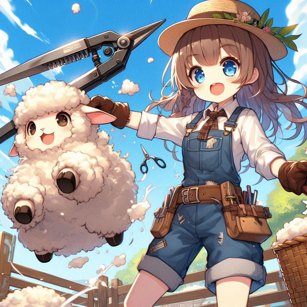 さあっ！毛を刈るよ！