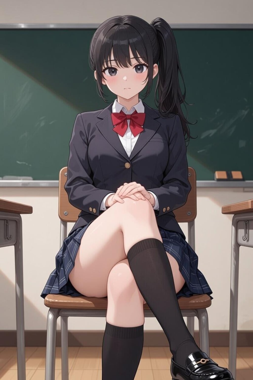 暑い季節に長い靴下
