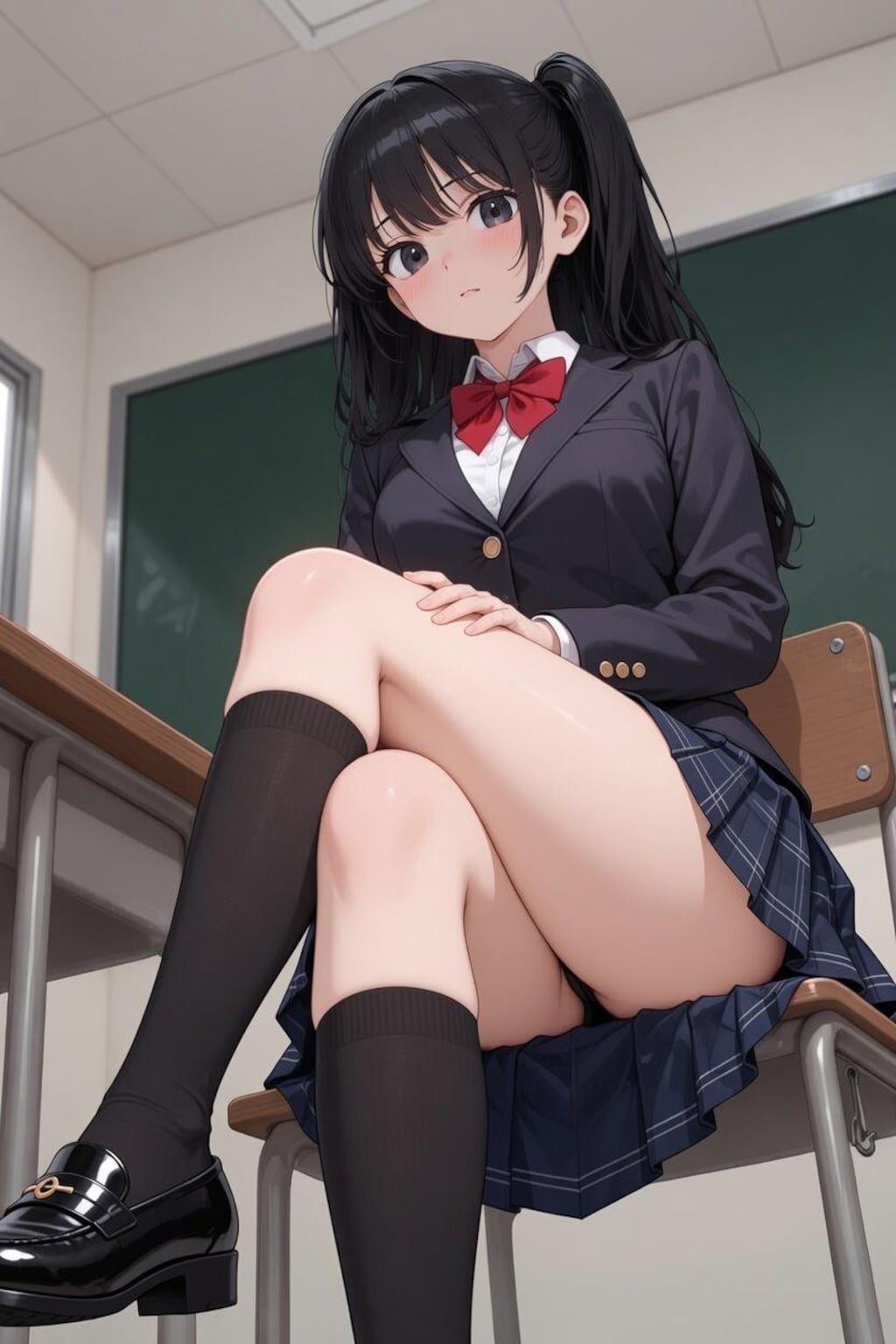 暑い季節に長い靴下