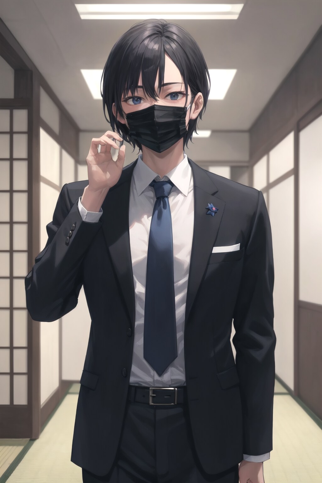 その男は,,,,黒一色､､､､､､