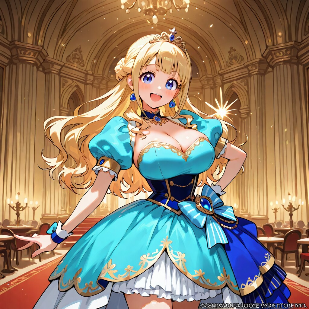 パーティーへようこそ！。貴方のためにこのドレス新調しました。どうかな？