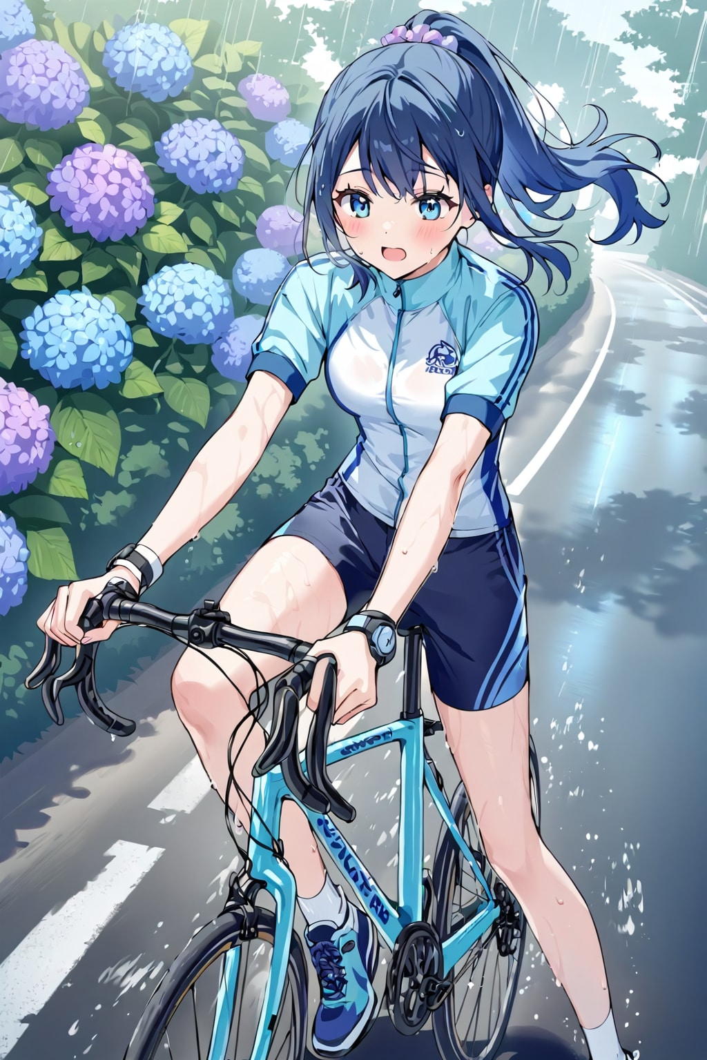 紫陽花の道