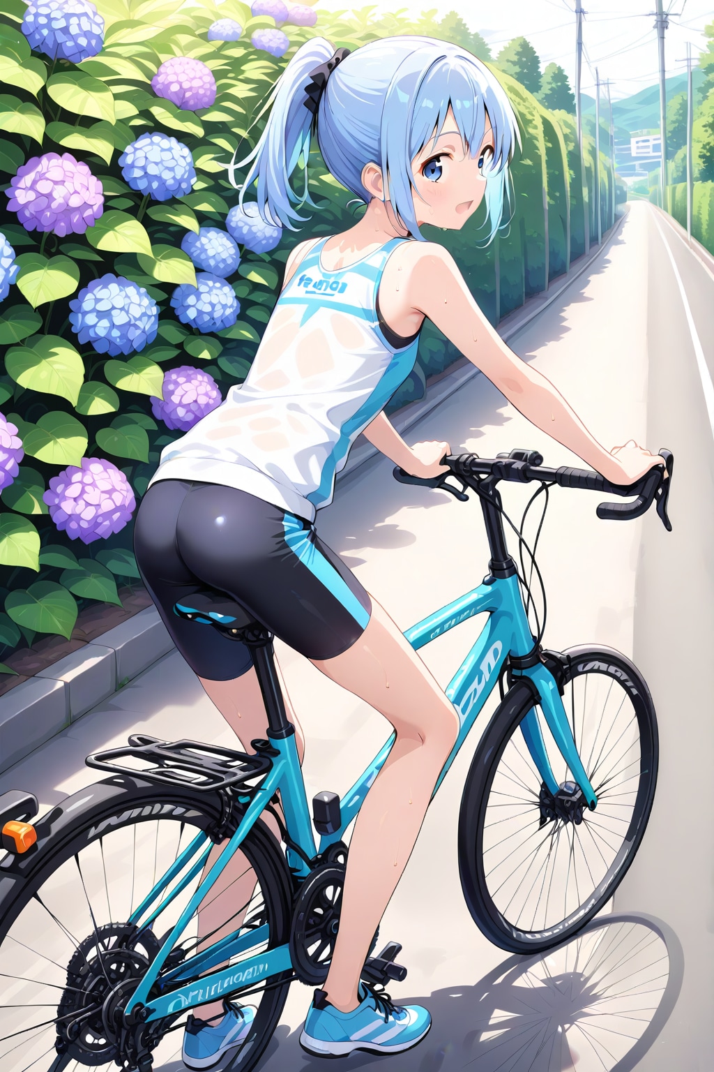 紫陽花の道