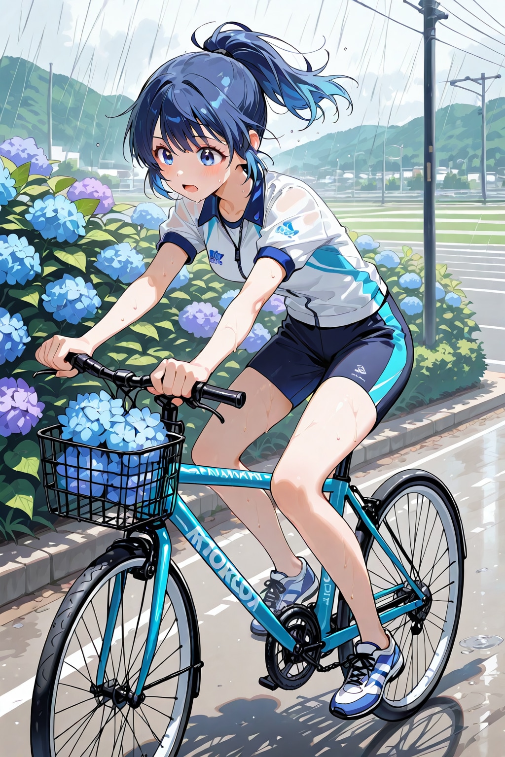 紫陽花の道