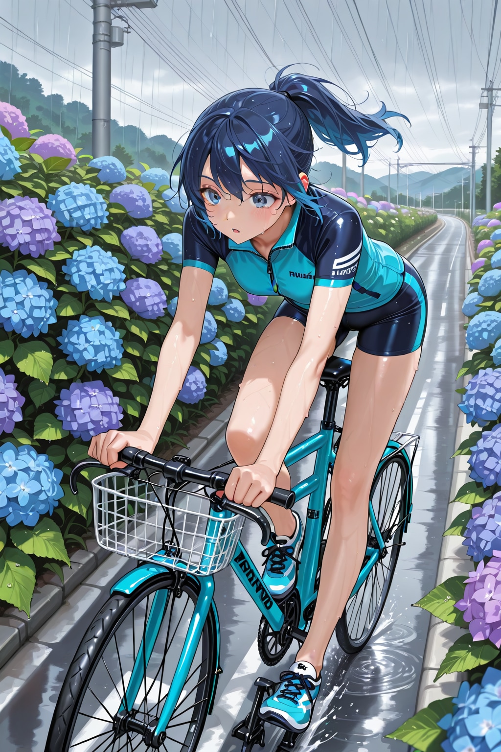 紫陽花の道