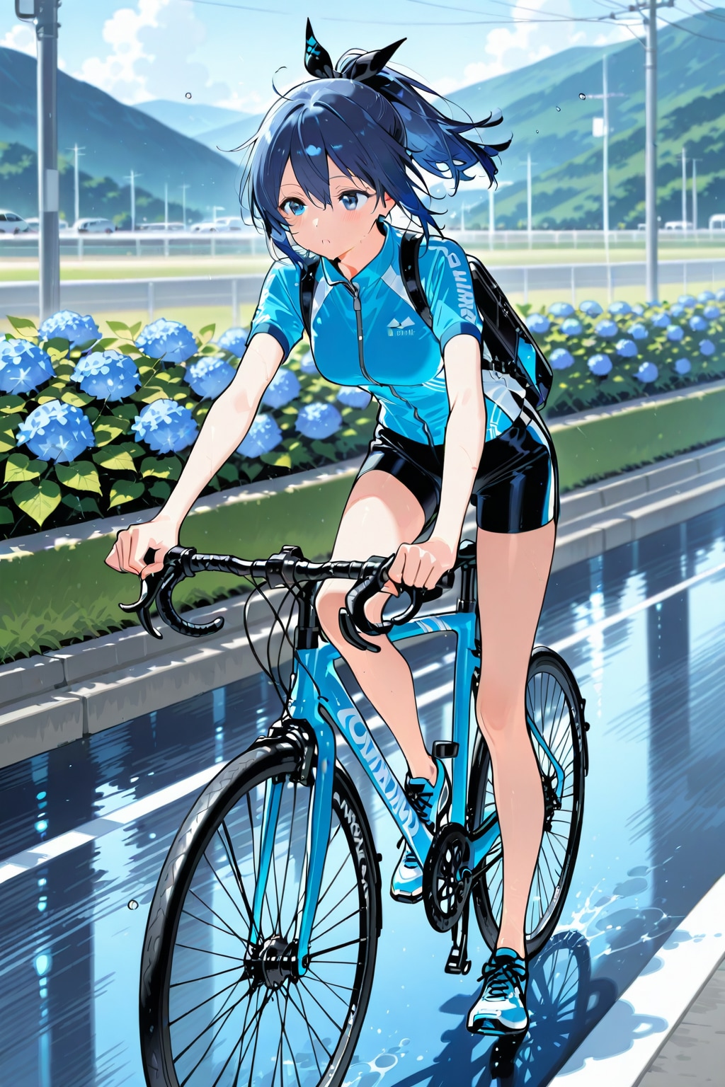 紫陽花の道