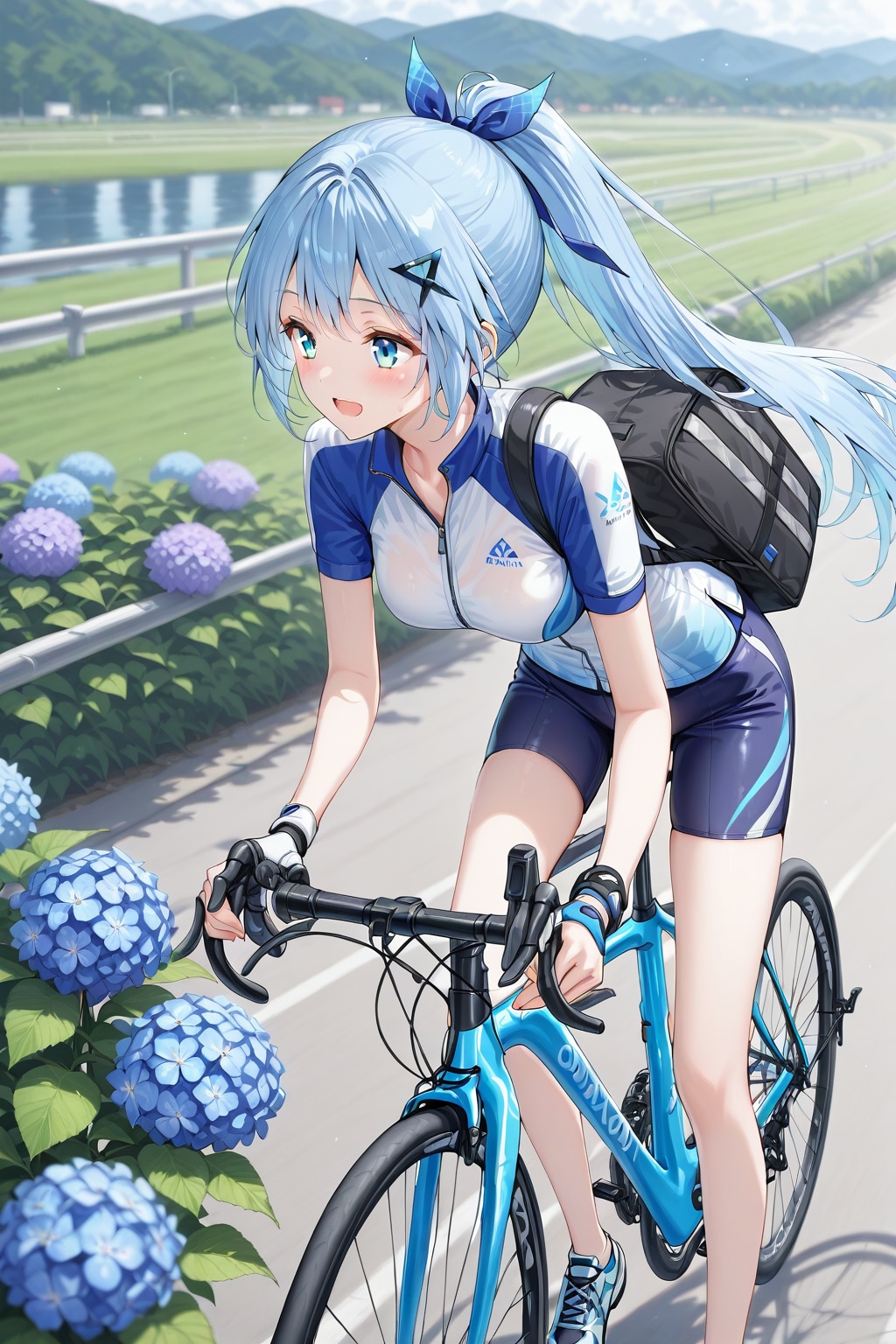 紫陽花の道