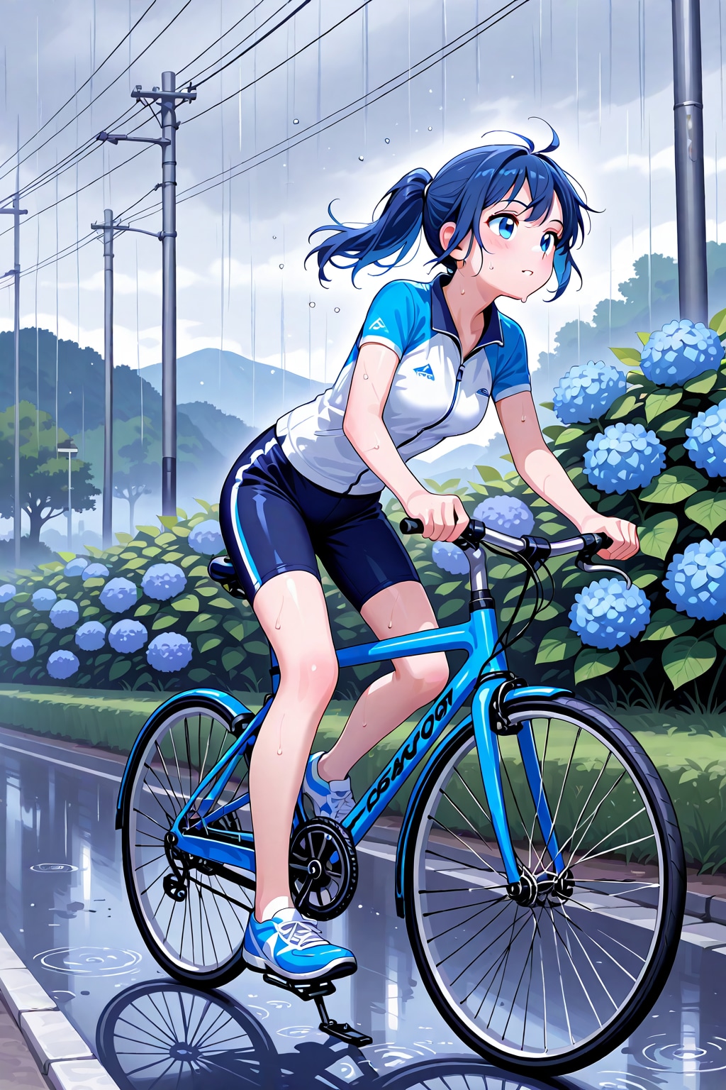 紫陽花の道