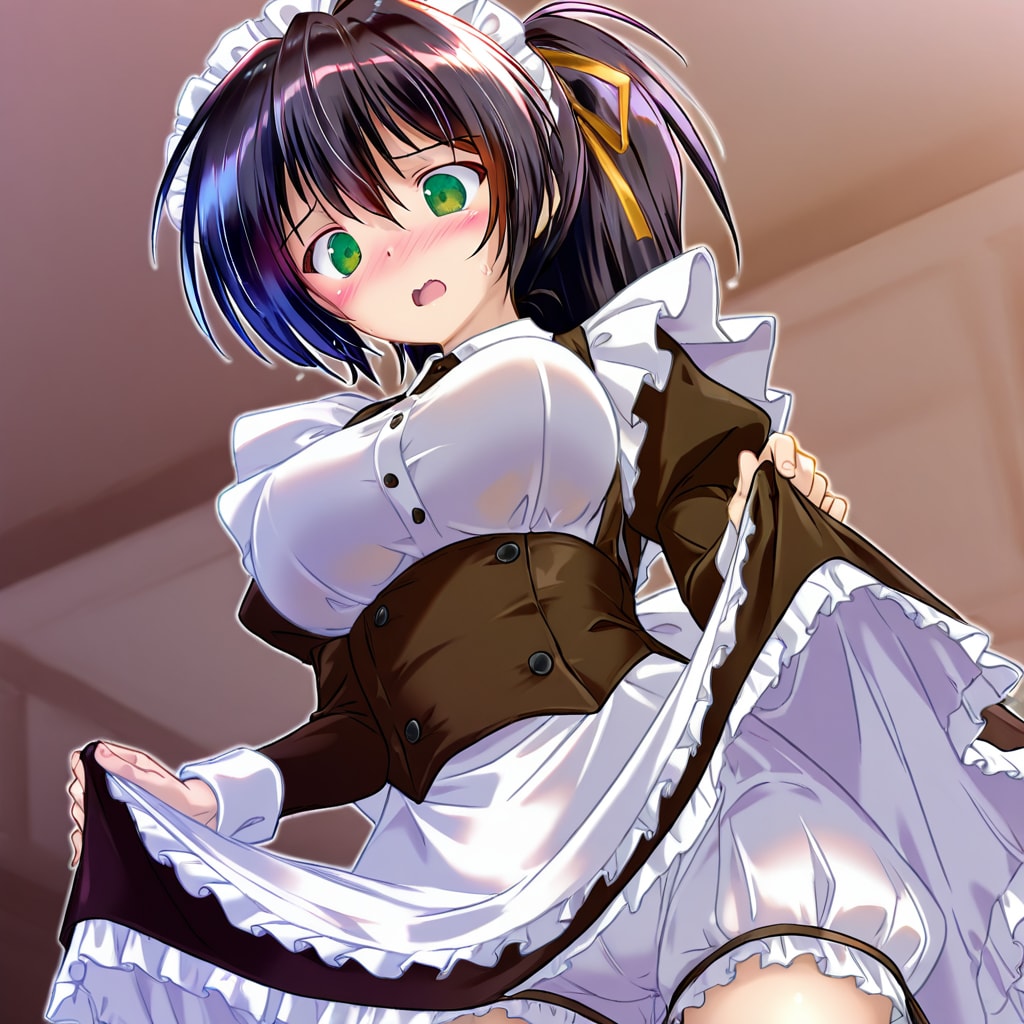 たくし上げメイドさん
