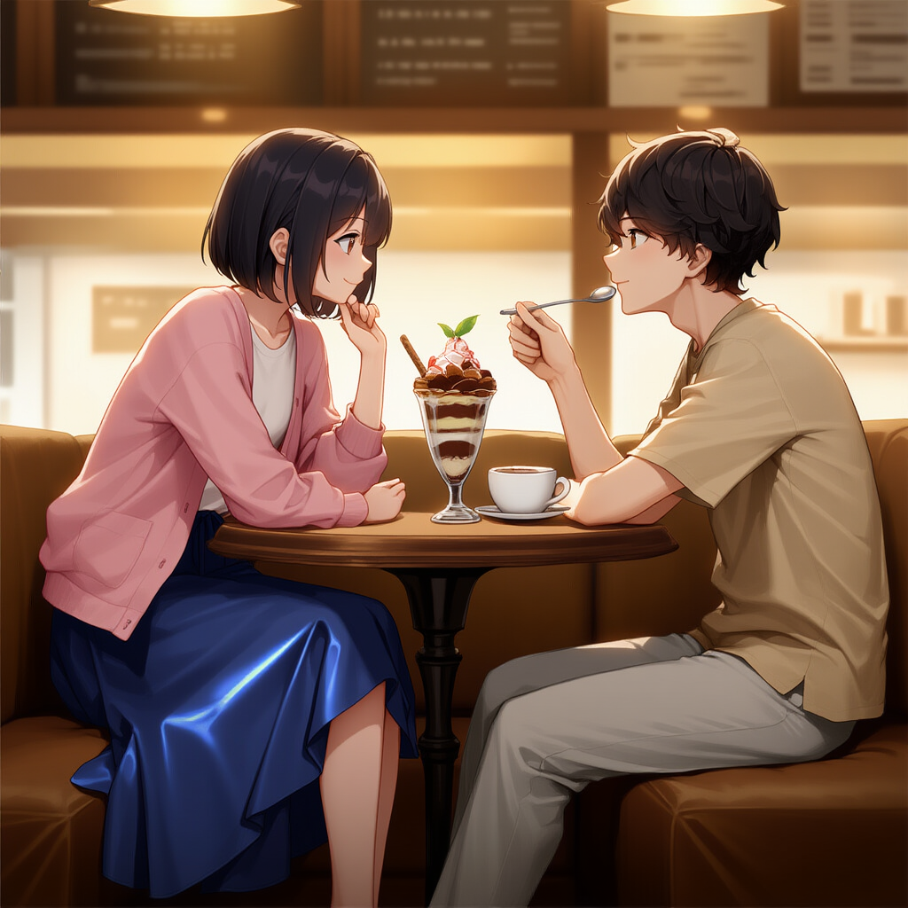 みっちゃん＆なっちゃん　喫茶店デート