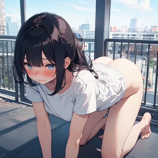 ヴェランダで