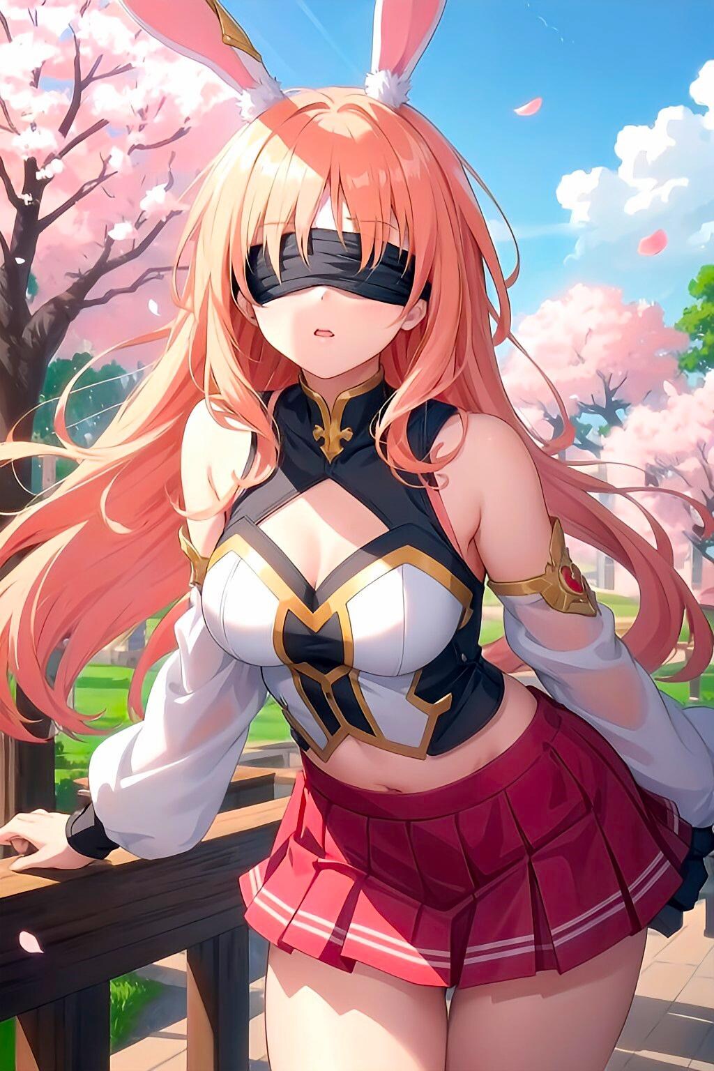 へそ出し＋目隠し　V4B