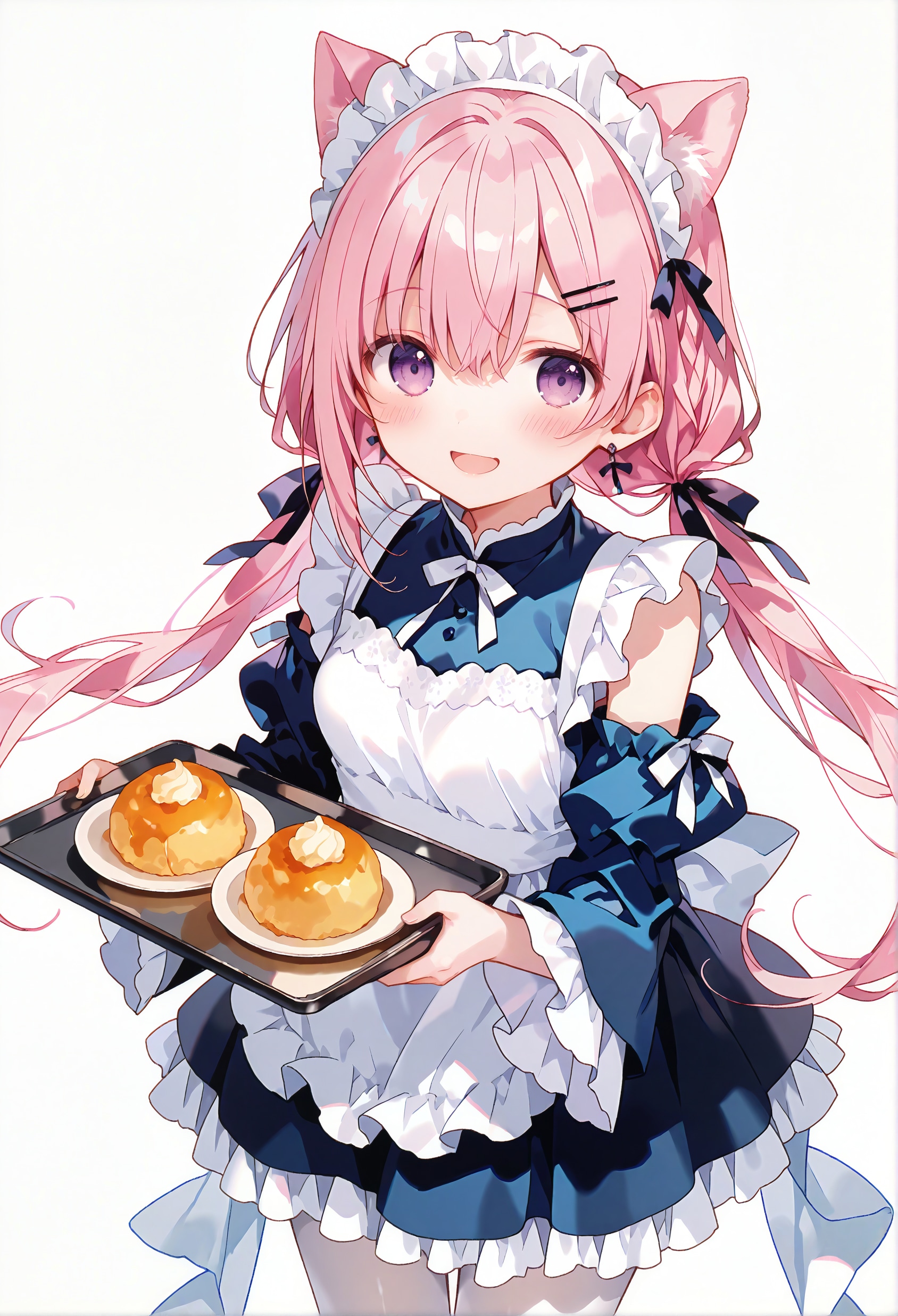 ウェイトレス猫耳桃香 | の人気AIイラスト・グラビア