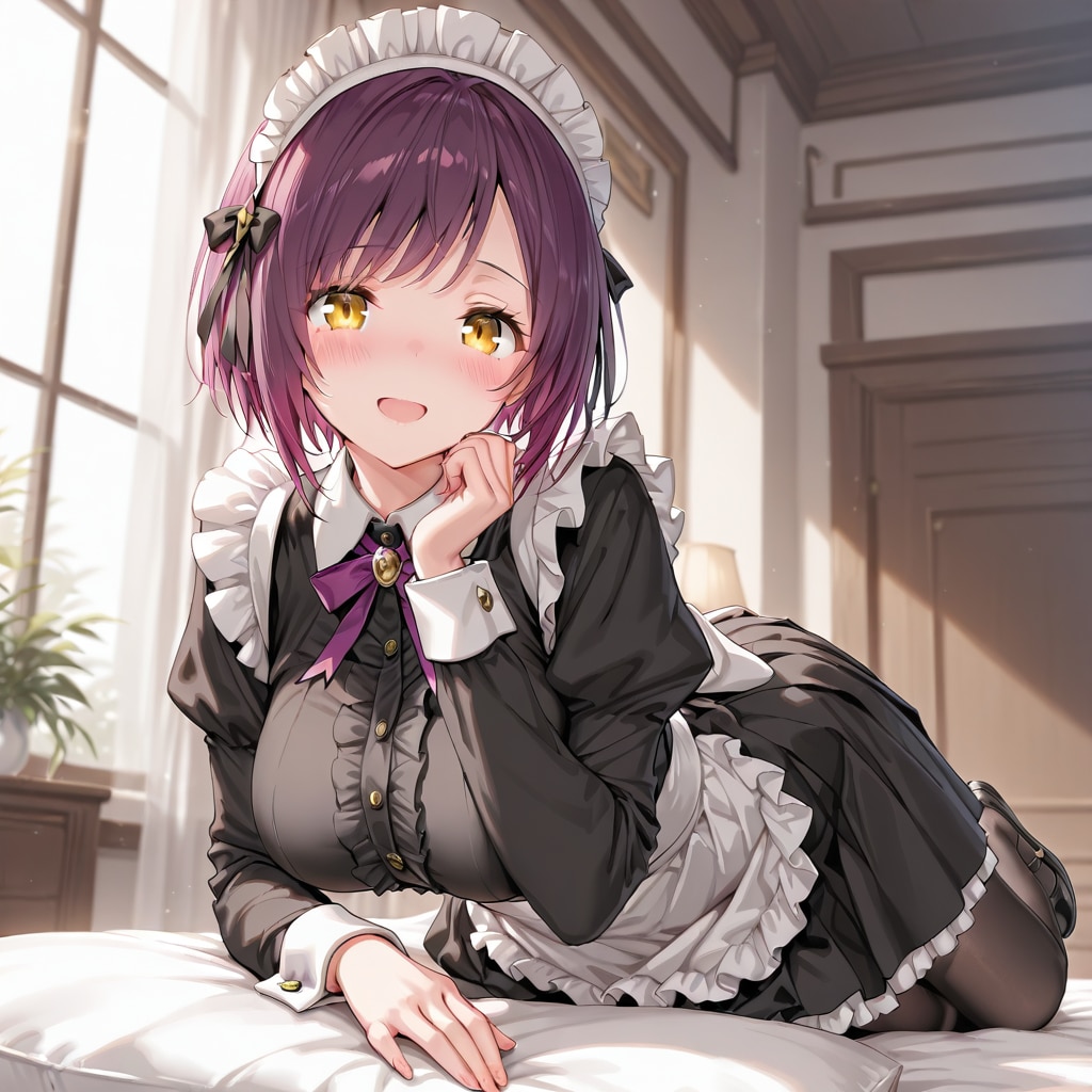 おはようございます（挨拶メイドの芽衣ちゃん）