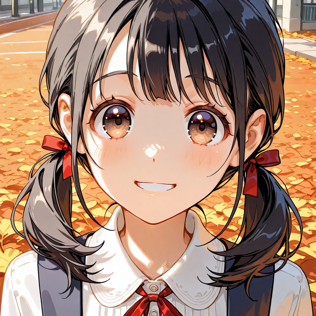 紅葉の少女