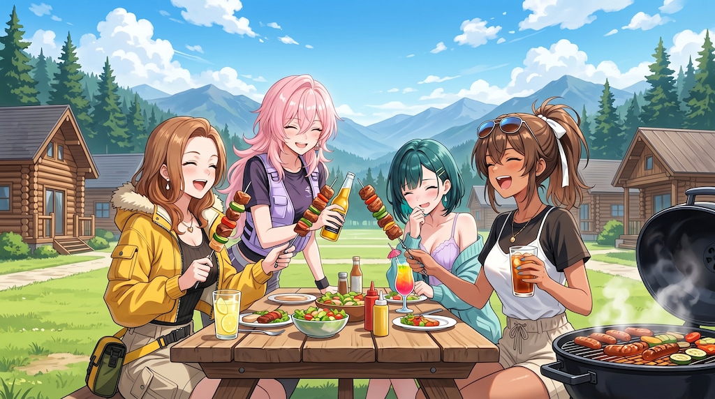 ウチの子達の夏山リゾート