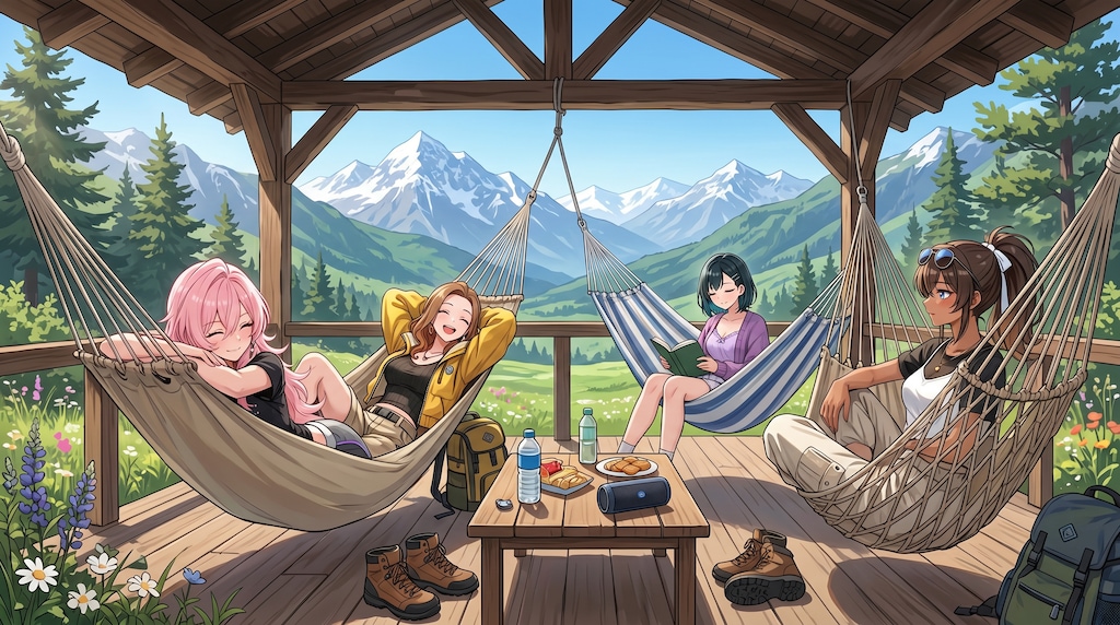 ウチの子達の夏山リゾート