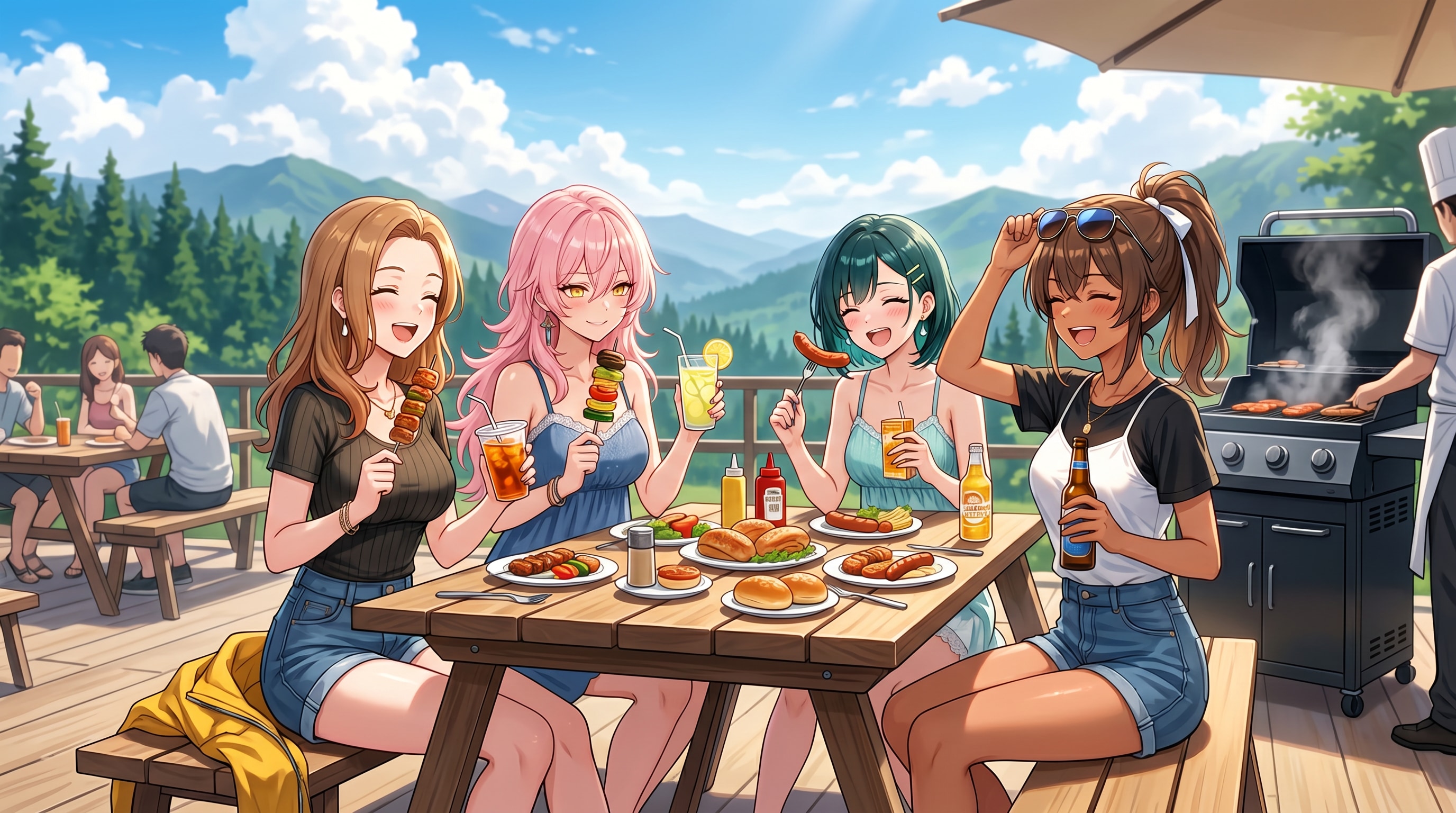 ウチの子達の夏山リゾート