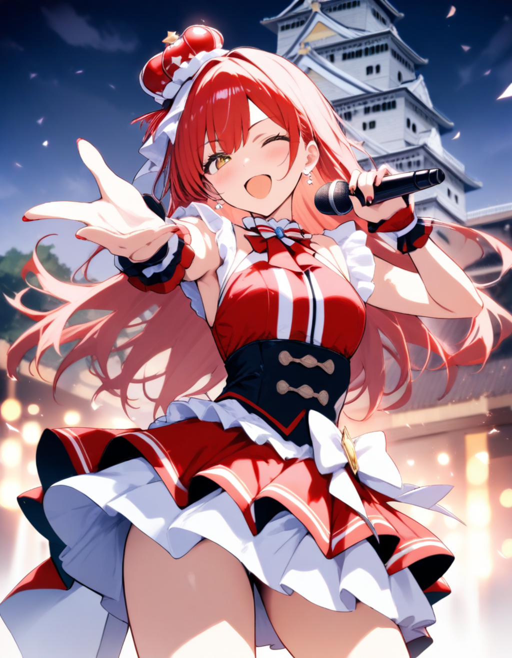 大阪城ライブと赤いアイドル