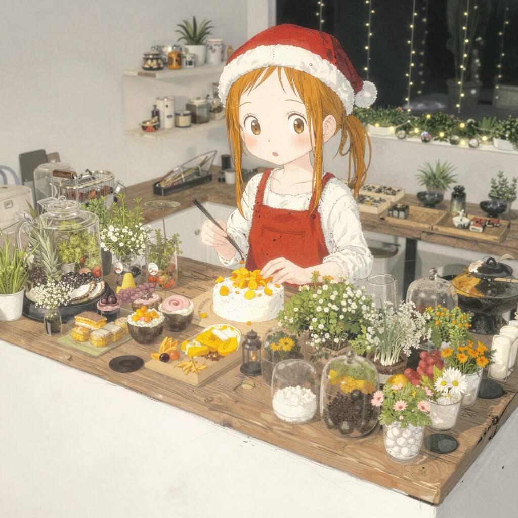 聖夜を彩るケーキづくり