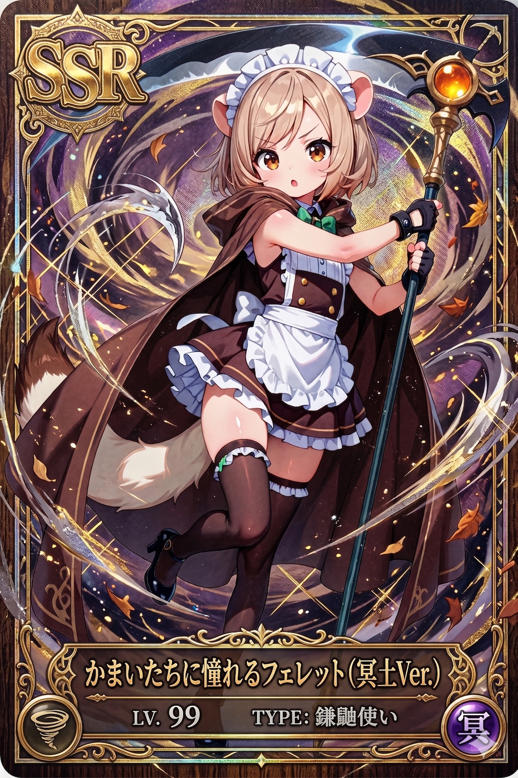 SSRかまいたちに憧れるフェレット（冥土Ver.）