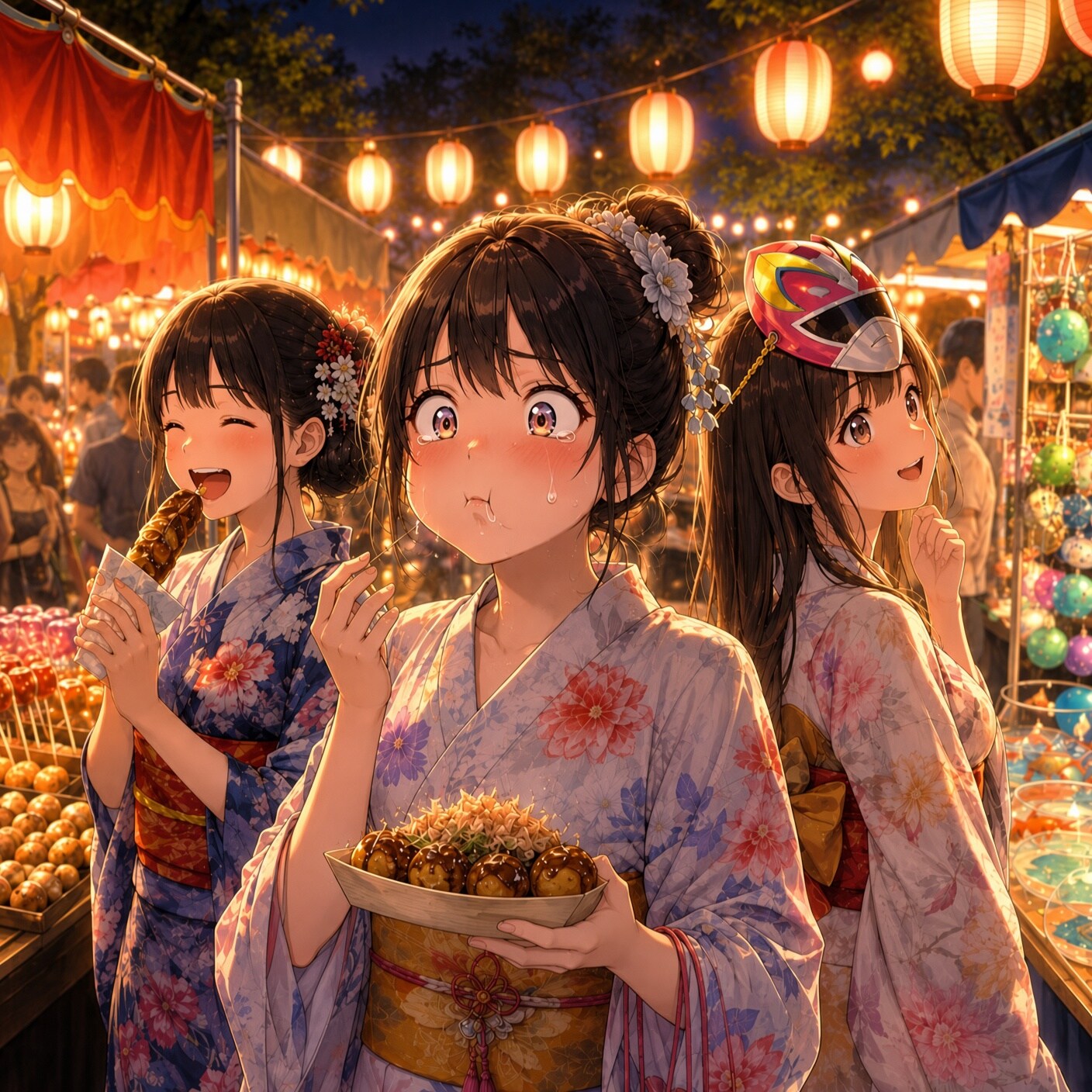 出来たてのたこ焼きは危険です | の人気AIイラスト・グラビア