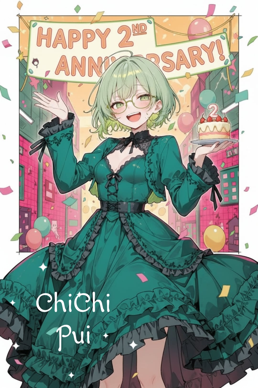 今日私二周年だったw | の人気AIイラスト・グラビア