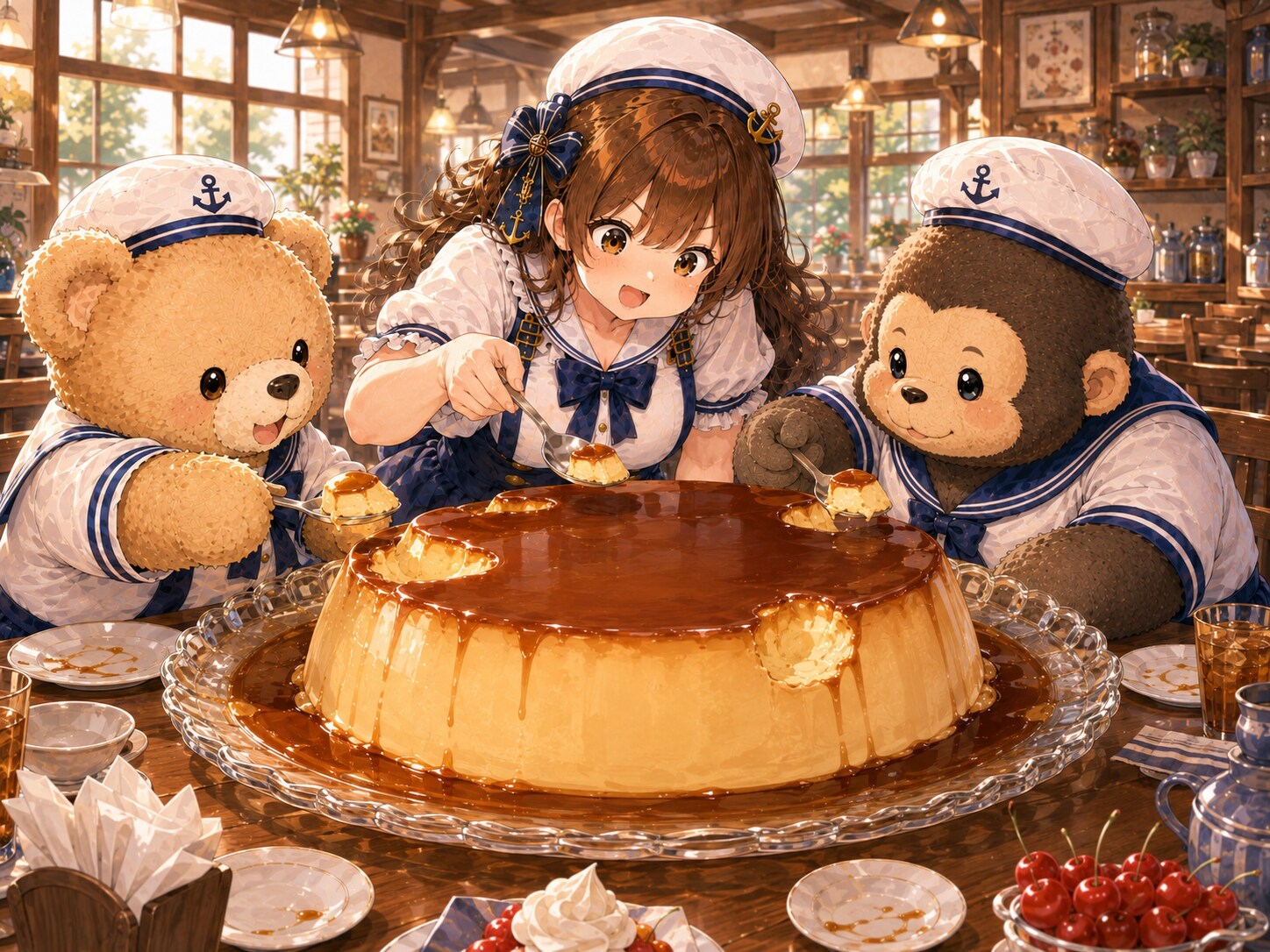巨大プリン開戦！ | の人気AIイラスト・グラビア