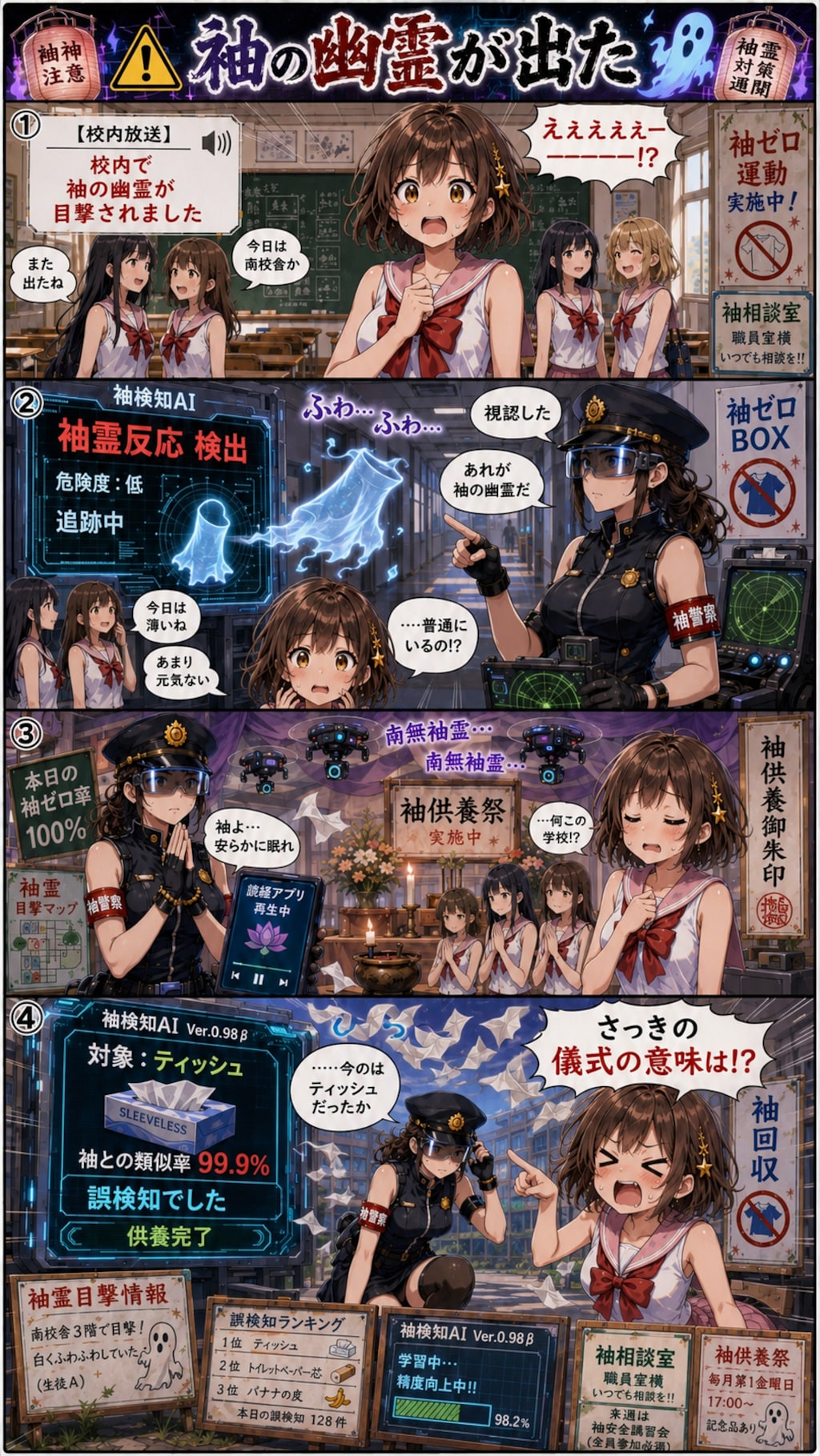 袖警察と袖幽霊