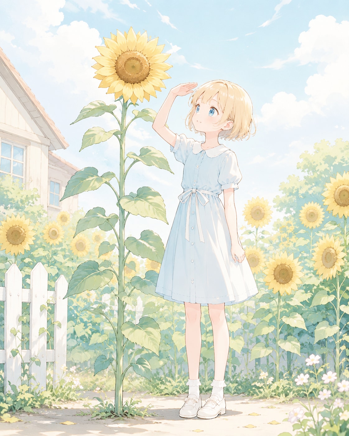 ひまわりと少女21
