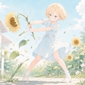 ひまわりと少女21 2枚目