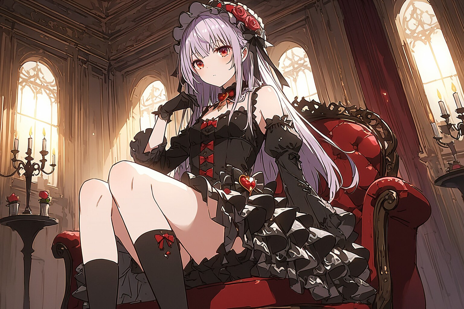 SEEKERでゴスでロリな魔法少女 | の人気AIイラスト・グラビア